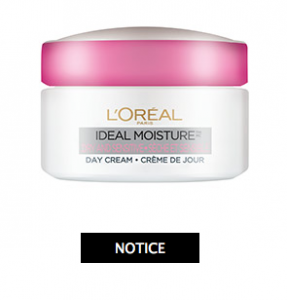 L’Oreal Ideal Moisture Dry and Sensitive Day Cream Recalled